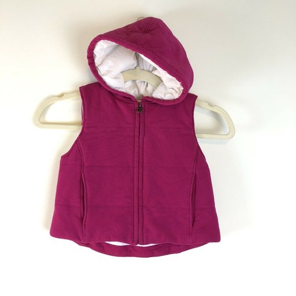 Chaps Ralph Lauren Raspberry Pink Hooded Zip Front - Picture 1 of 6